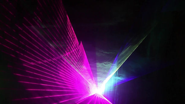 Lasershow mit einem Laser